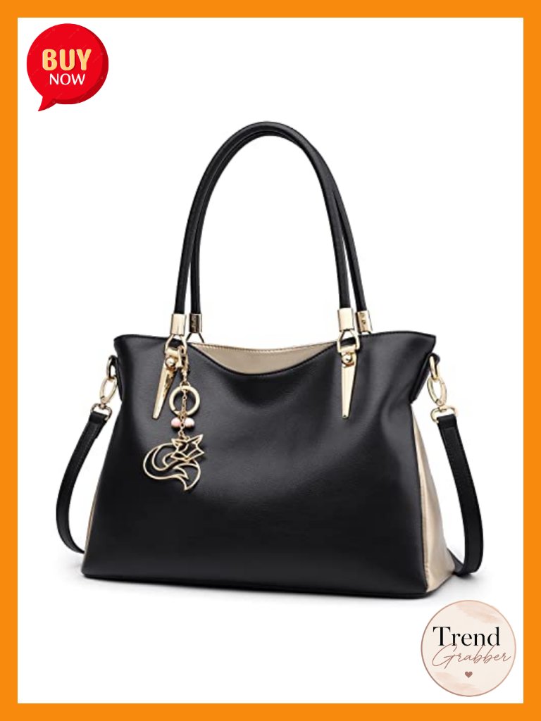 Genuine Leather Tote Bag With Top Handles Satchel Purse
